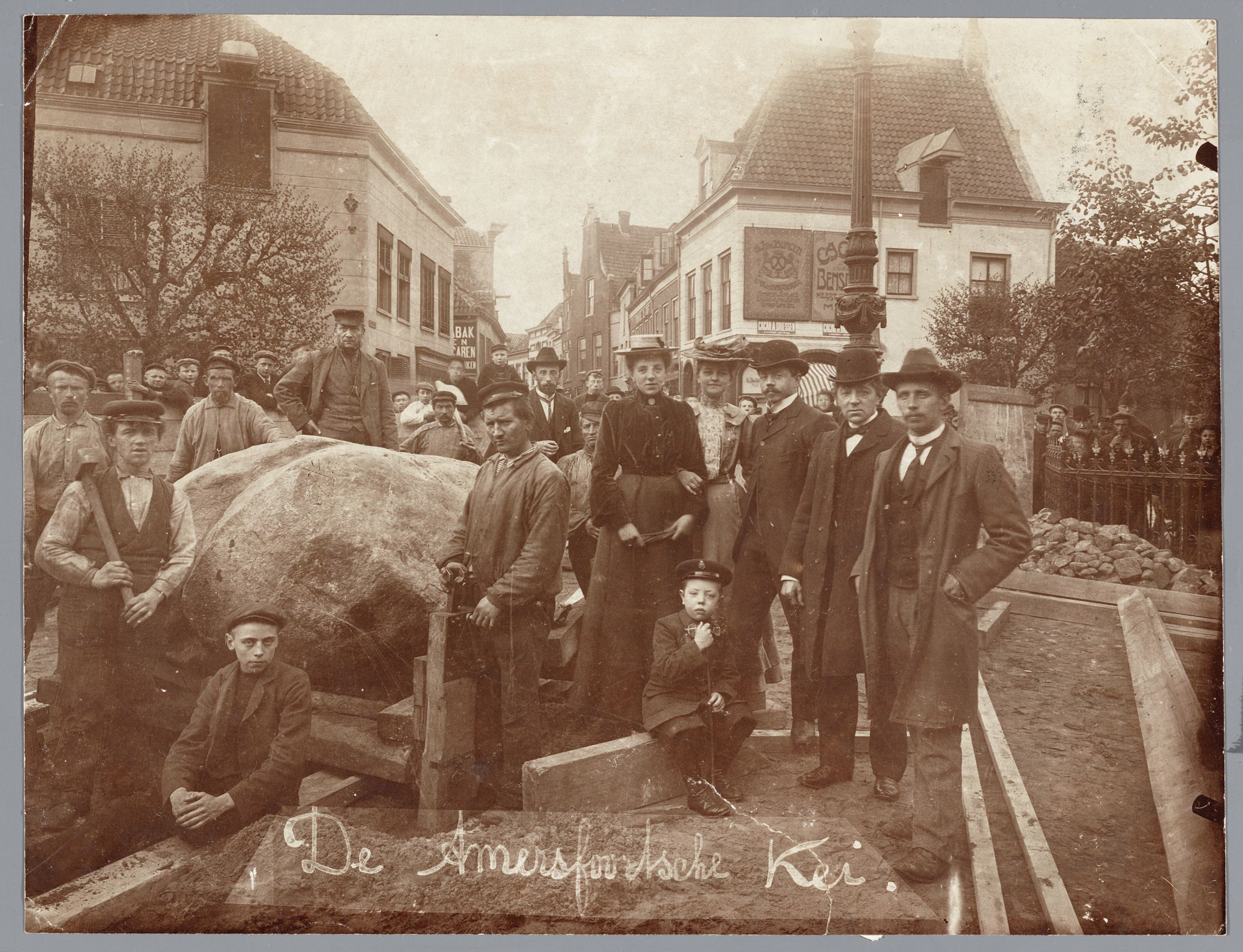 Amersfoortse Kei op de Varkensmarkt, 1903.